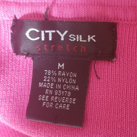 City silk Pink top - Picture 3 of 4